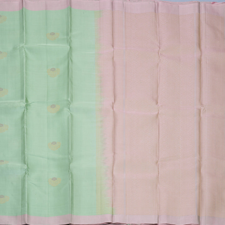 Hayagrivas Pista Green Handloom Soft Silk Saree KBF1007I1-38