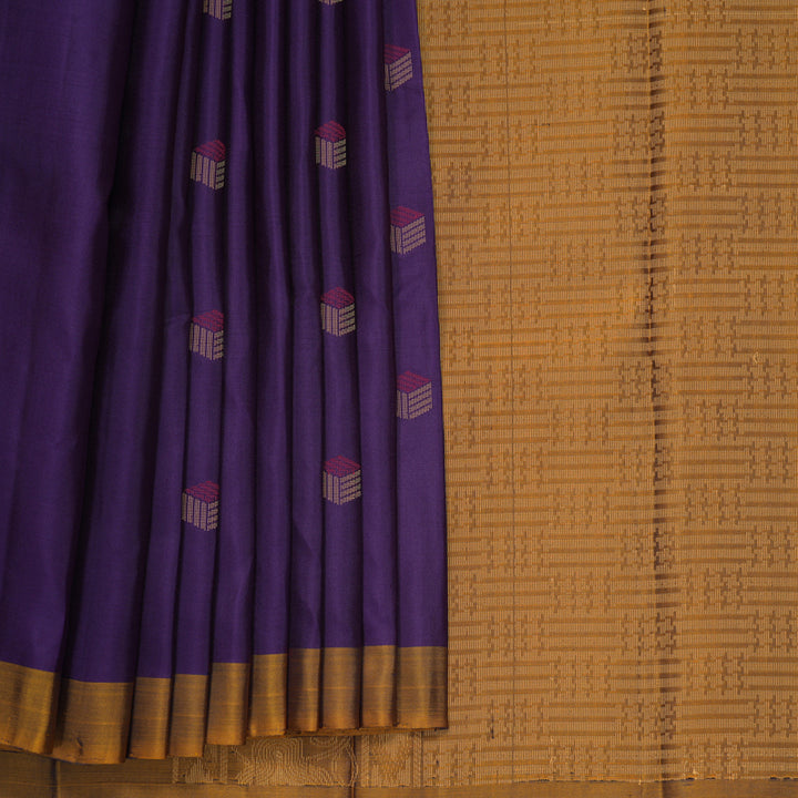 Hayagrivas Purple Handloom Soft Silk Saree KBF1007I1-6