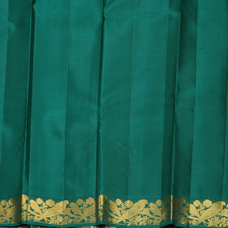 Hayagrivas Handloom Lotus Pink Kanjivaram Silk Saree with Ramar Green Border KBF1008I4-1