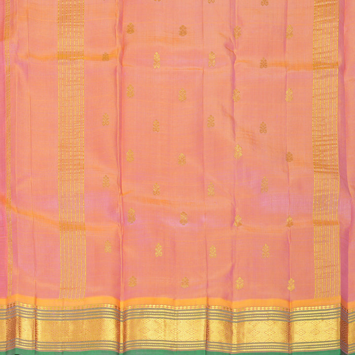 Hayagrivas Pink Pure One-sided Border Kanjivaram Silk Saree KBF1010I2-13