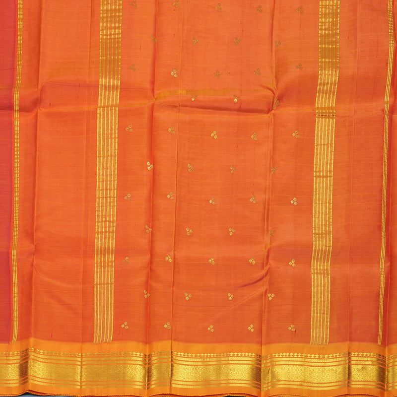 Hayagrivas Red Pure One-sided border Kanjivaram Silk Saree KBF1010I2-24