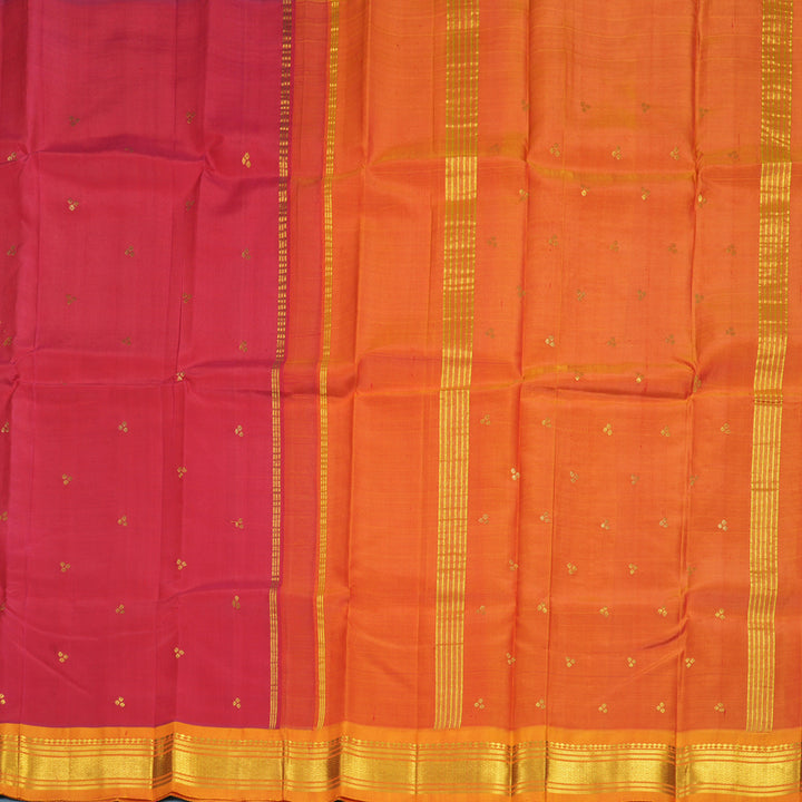 Hayagrivas Red Pure One-sided border Kanjivaram Silk Saree KBF1010I2-24