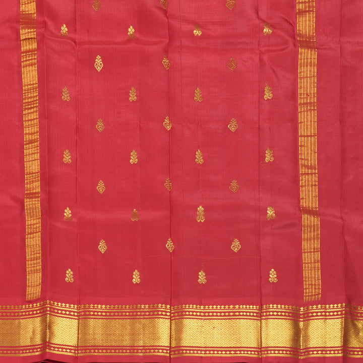 Hayagrivas Rani Pink Pure One-sided Border Kanjivaram Silk Saree KBF1010I2-33