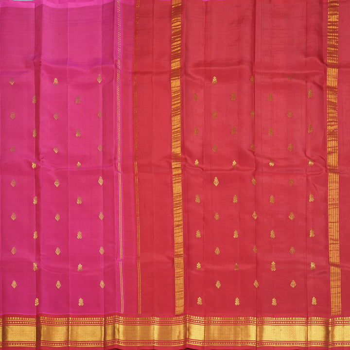 Hayagrivas Rani Pink Pure One-sided Border Kanjivaram Silk Saree KBF1010I2-33
