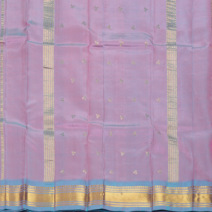 Hayagrivas Pink Pure One-sided Border Kanjivaram Silk Saree KBF1010I2-45