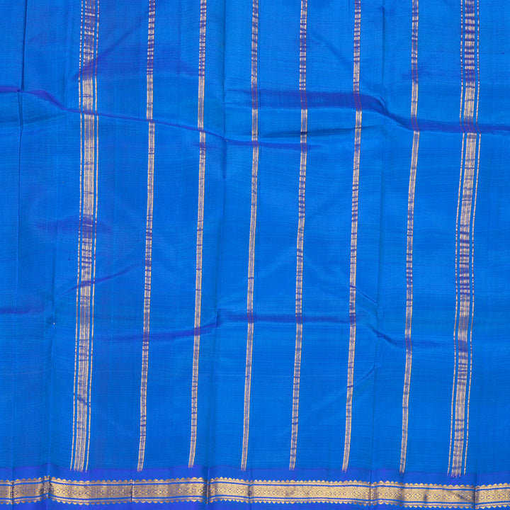 Hayagrivas Multicolour Checks Pure One-sided Border Kanjivaram Silk Saree KBF1010I3-2