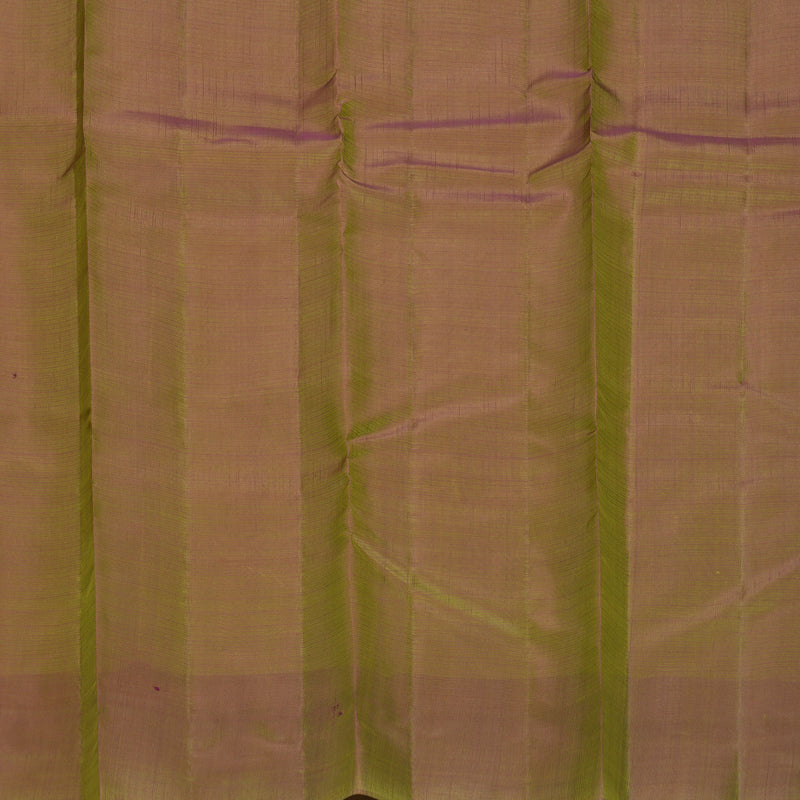 Hayagrivas Handloom Lime Green Kanjivaram Silk Saree with Mehandi Green Border KBF1011I1-49