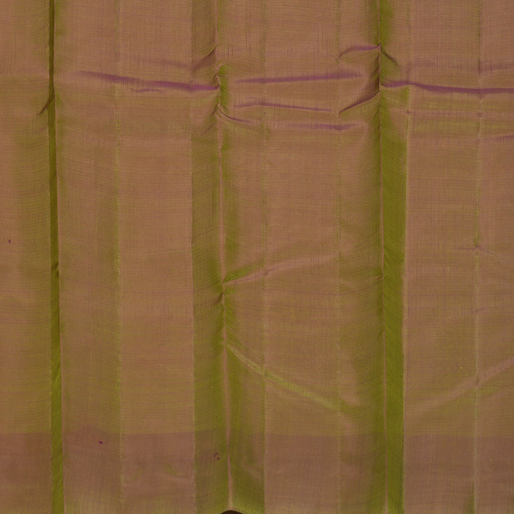 Hayagrivas Handloom Lime Green Kanjivaram Silk Saree with Mehandi Green Border KBF1011I1-49