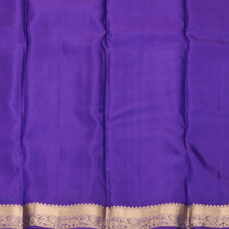Hayagrivas Handloom Baby Pink Kanjivaram Silk Saree with Purple Border KBF1012I1-3