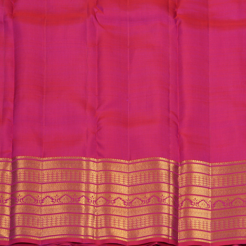 Hayagrivas Handloom Reddish-Pink Kanjivaram Silk Saree KBF1013I10-6