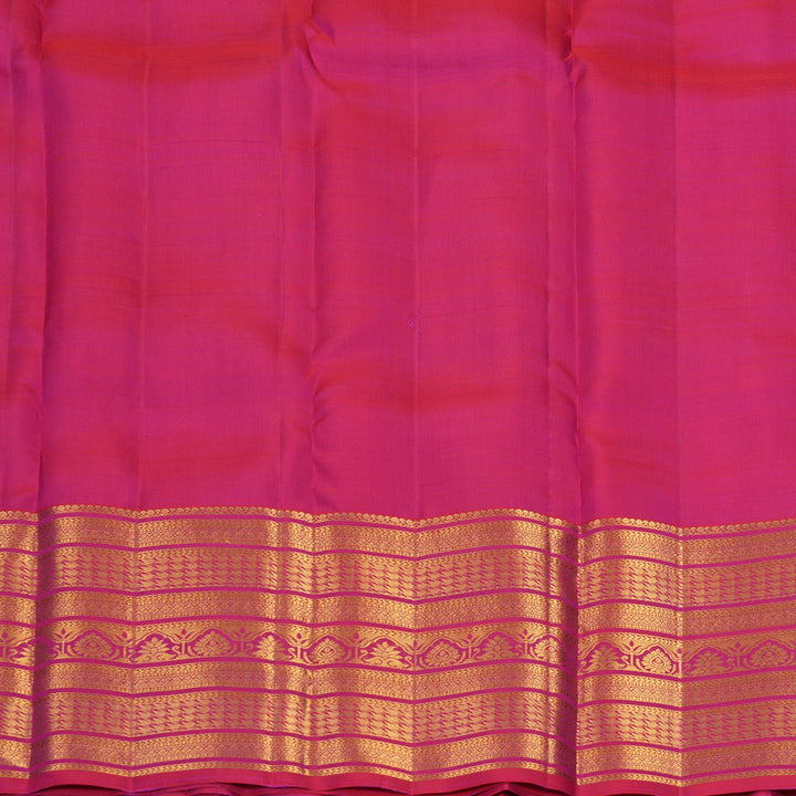 Hayagrivas Handloom Reddish-Pink Kanjivaram Silk Saree KBF1013I10-6