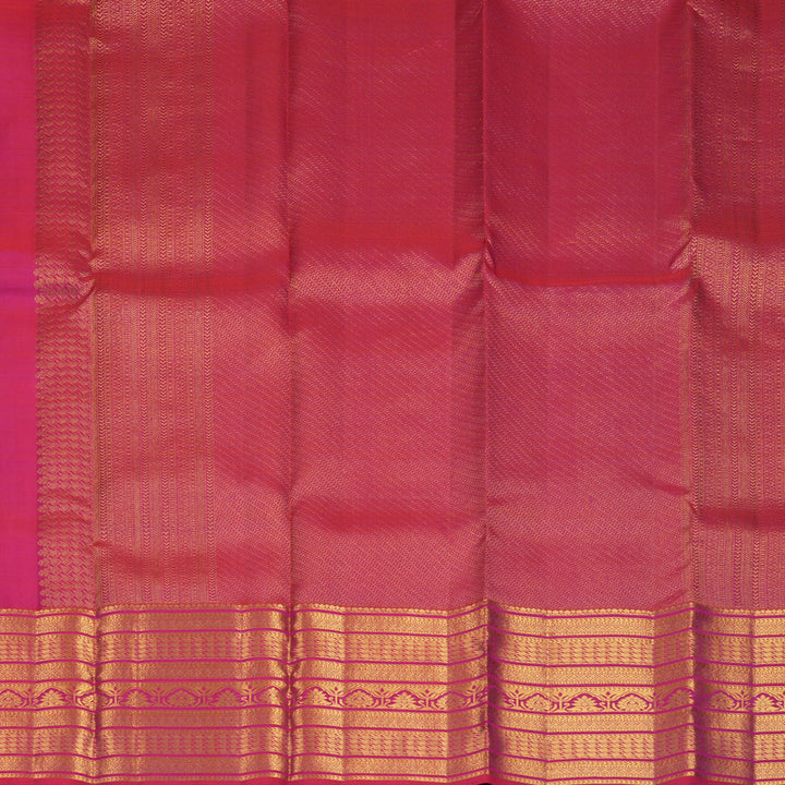 Hayagrivas Handloom Reddish-Pink Kanjivaram Silk Saree KBF1013I10-6