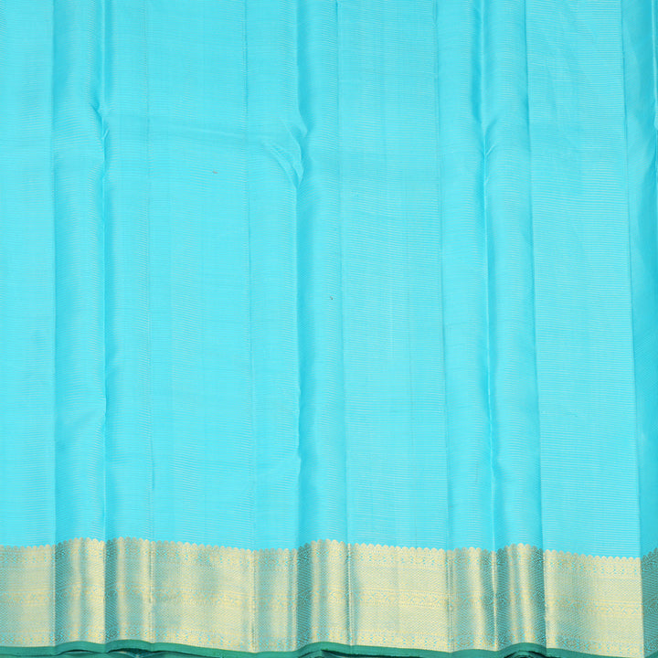 Hayagrivas Handloom Sky Blue Kanjivaram Silk Saree KBF1013I11-1