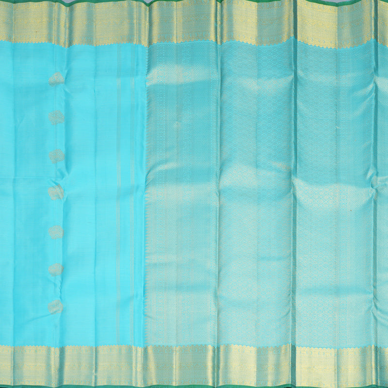 Hayagrivas Handloom Sky Blue Kanjivaram Silk Saree KBF1013I11-1