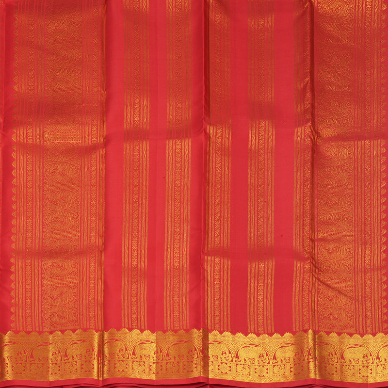 Hayagrivas Handloom Red Kanjivaram Silk Saree KBF1013I12-1