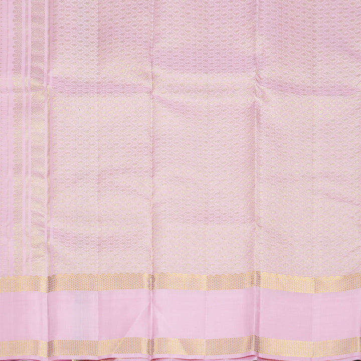 Hayagrivas Handloom Lotus Pink Kanjivaram Silk Saree KBF1013I13-2
