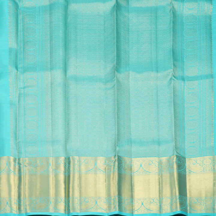 Hayagrivas Handloom Sky Blue Kanjivaram Silk Saree KBF1013I14-1