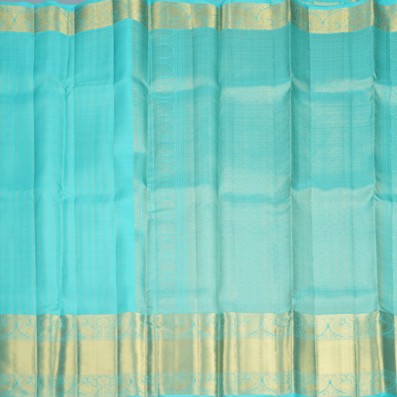 Hayagrivas Handloom Sky Blue Kanjivaram Silk Saree KBF1013I14-1