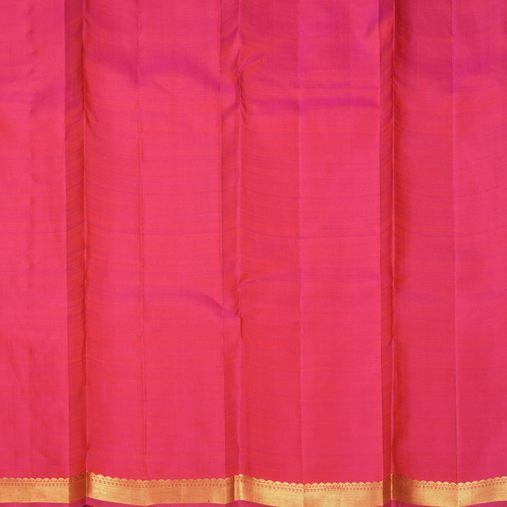 Hayagrivas Handloom Orangish-Pink Kanjivaram Silk Saree KBF1013I4-2