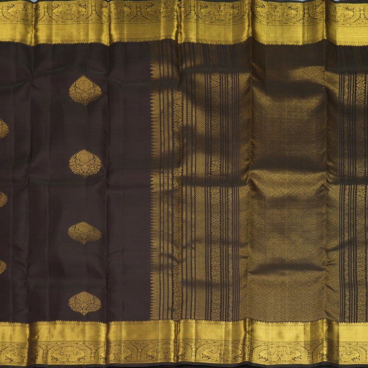 Hayagrivas Handloom Deep Nagapazham Kanjivaram Silk Saree KBF1013I7-2