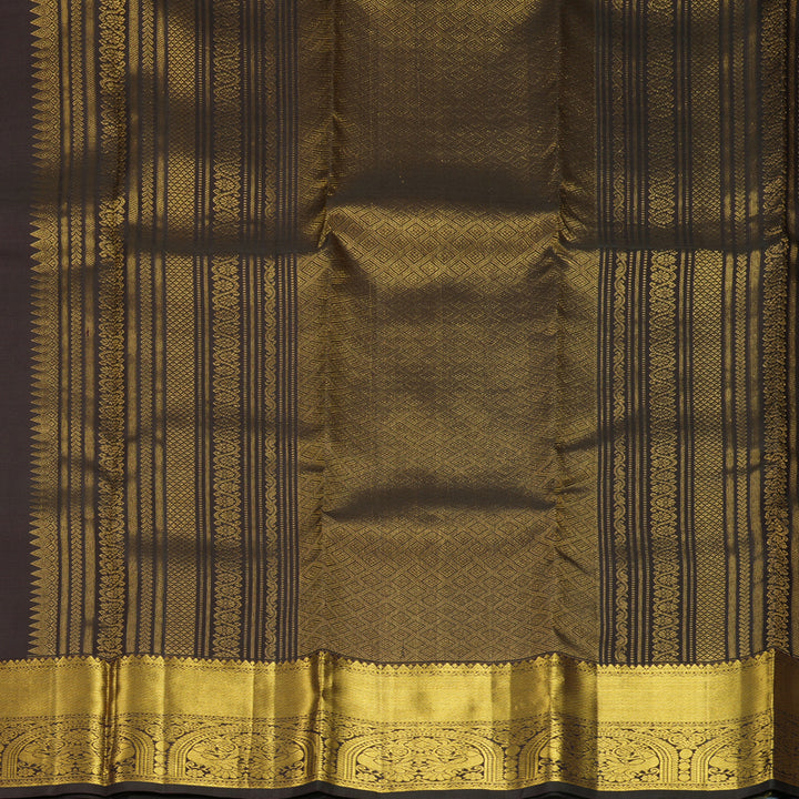 Hayagrivas Handloom Deep Nagapazham Kanjivaram Silk Saree KBF1013I7-2