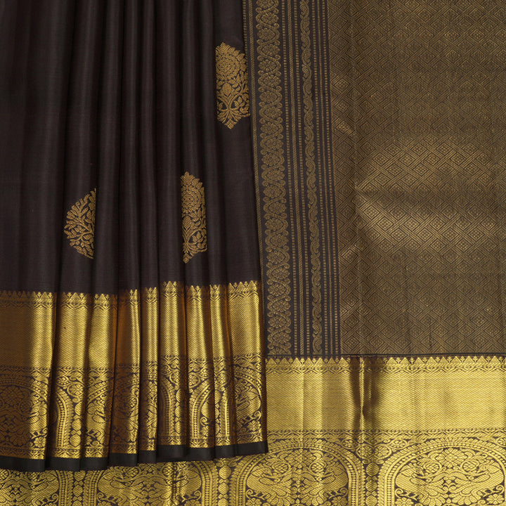Hayagrivas Handloom Deep Nagapazham Kanjivaram Silk Saree KBF1013I7-2