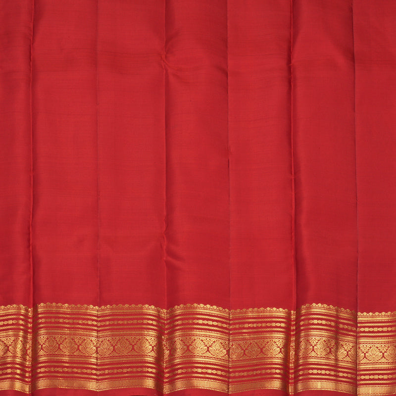 Hayagrivas Handloom Red Kanjivaram Silk Saree KBF1013I9-2