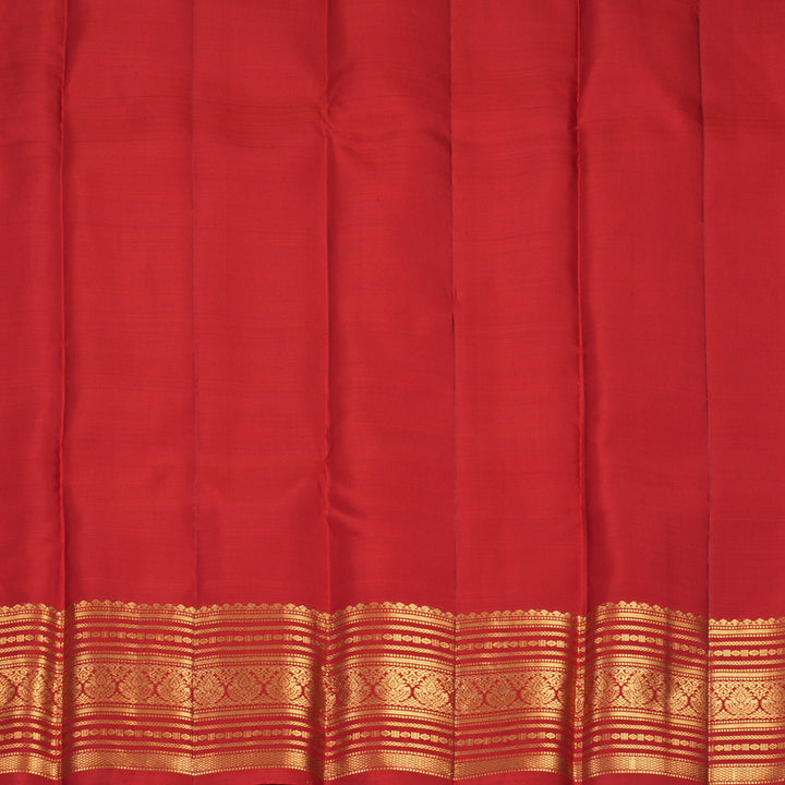 Hayagrivas Handloom Red Kanjivaram Silk Saree KBF1013I9-2