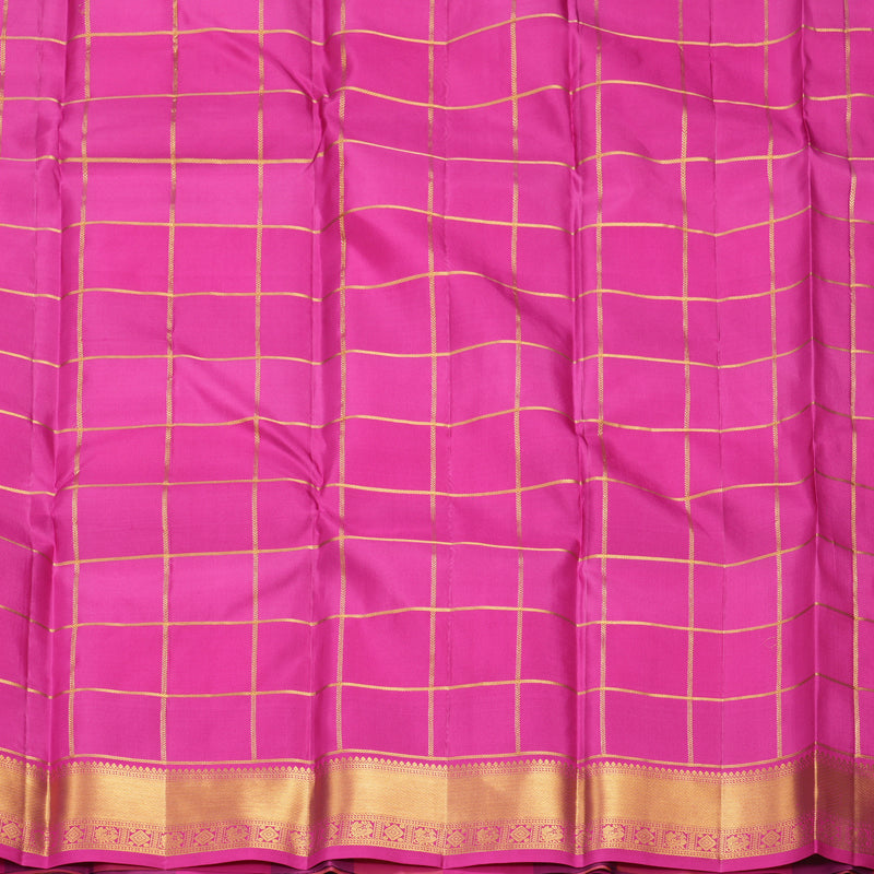 Hayagrivas Handloom Multicolour Checks Kanjivaram Silk Saree KBF1017I1-1