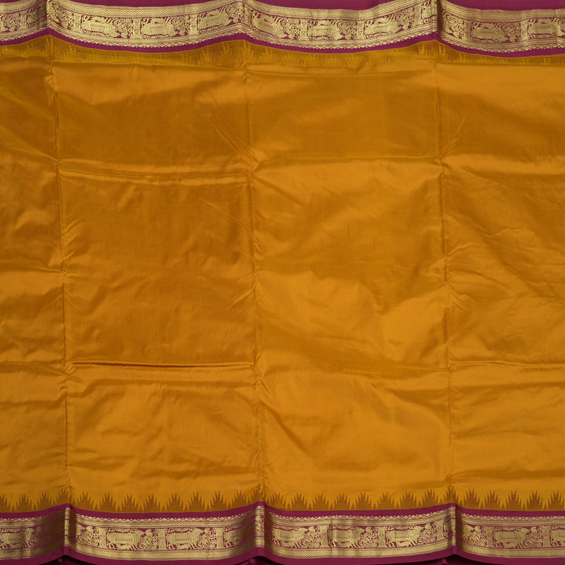 Hayagrivas Handloom Kilangu Manjal Ten Yards Silk Saree KBF102D1-2