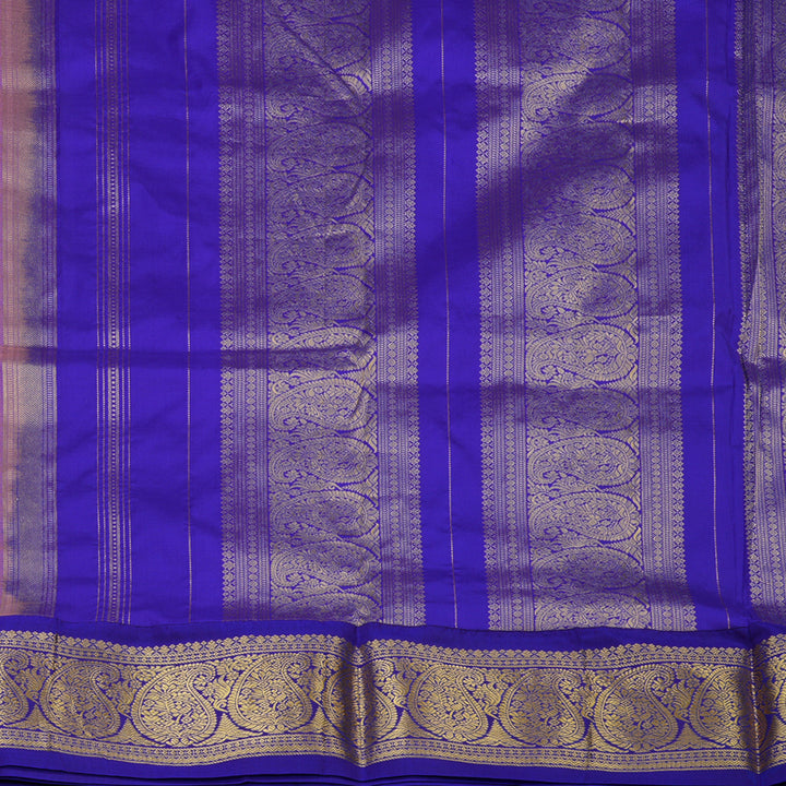 Hayagrivas Handloom Rose Pink Ten Yards Silk Saree KBF102D2-12