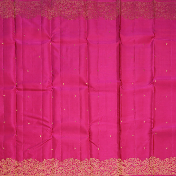 Hayagrivas Handloom Pink Kanjivaram Silk Saree KBF103D5-1