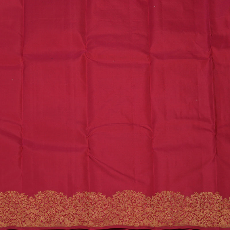 Hayagrivas Handloom Red Kanjivaram Silk Saree KBF103D5-4