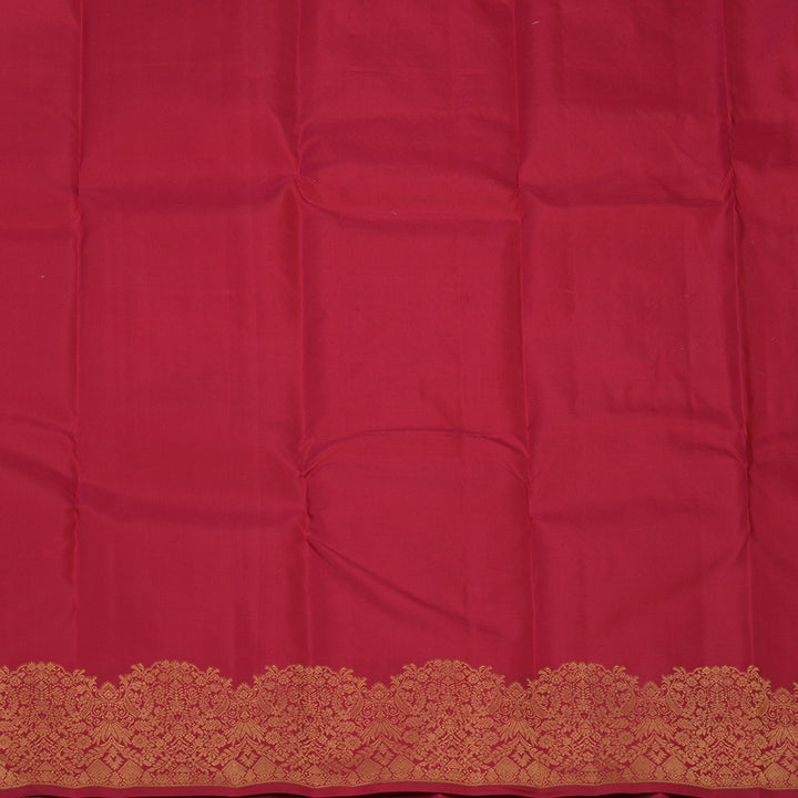 Hayagrivas Handloom Red Kanjivaram Silk Saree KBF103D5-4