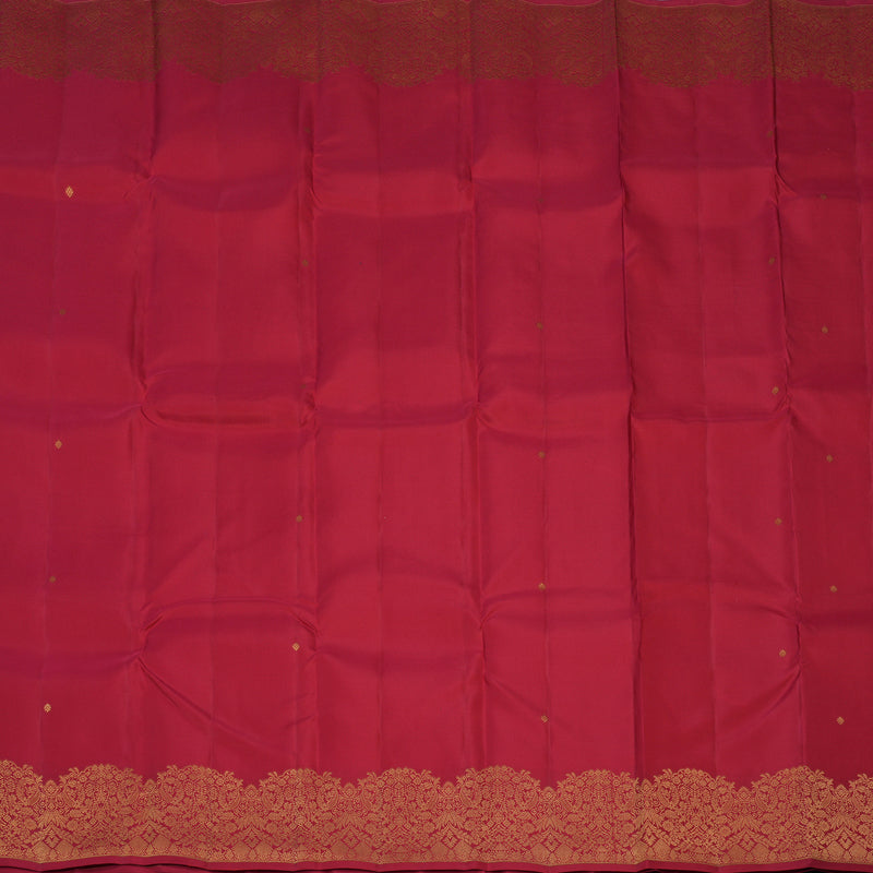 Hayagrivas Handloom Red Kanjivaram Silk Saree KBF103D5-4