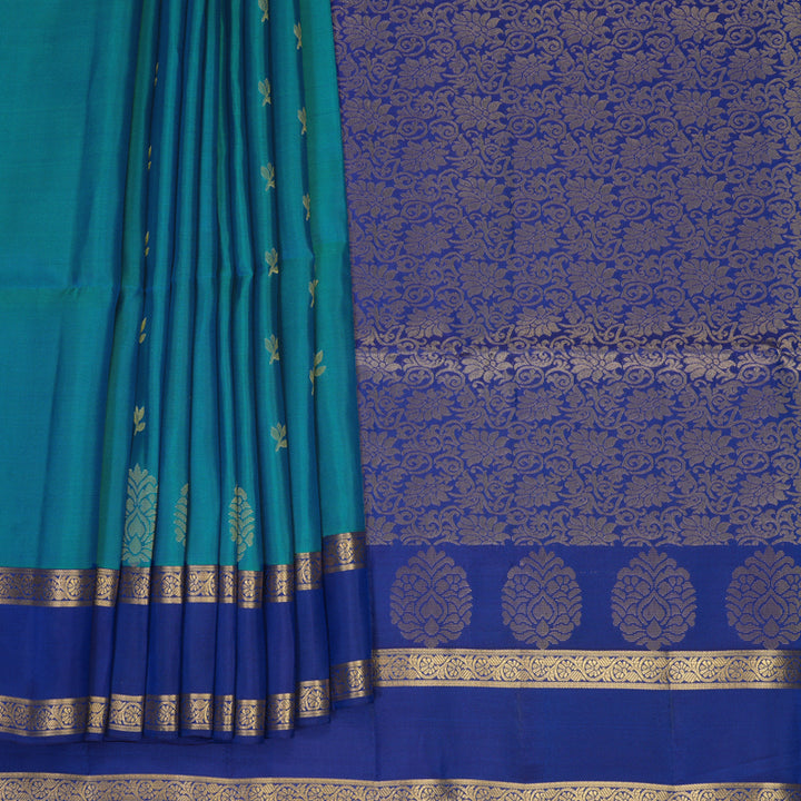 Hayagrivas Mayilkazhuthu Handloom Soft Silk Saree KBF1076I1-1