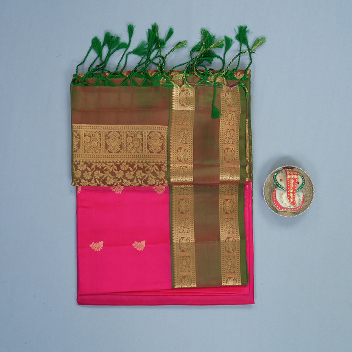 Hayagrivas Rani Pink Handloom Soft Silk Saree KBF1076I1-5