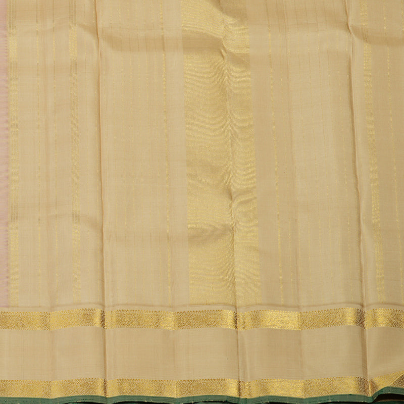 Hayagrivas Handloom Rosewood Pink Kanjivaram Silk Saree with Sandal Border KBF110D2-1
