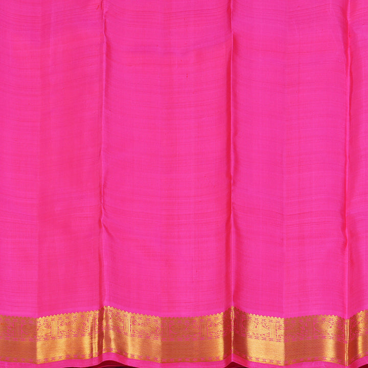 Hayagrivas Handloom Bright Pink Kanjivaram Silk Saree KBF111D1-1