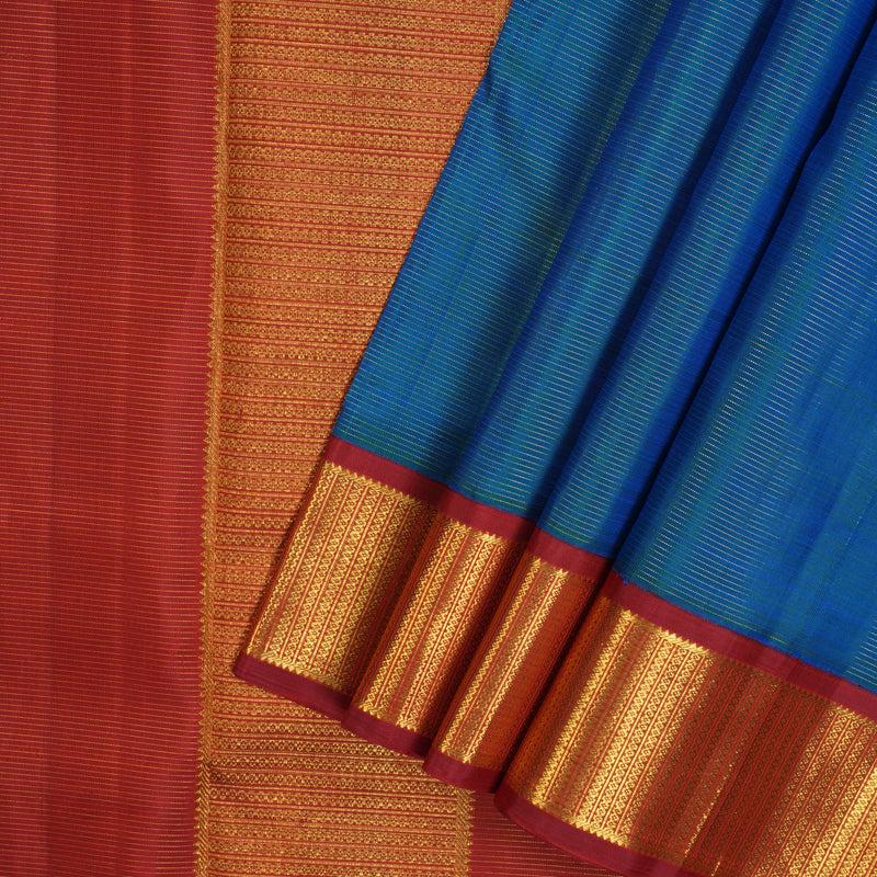 Hayagrivas Handloom Mayilkazhuthu Ten Yards Silk Saree KBF11D12-1