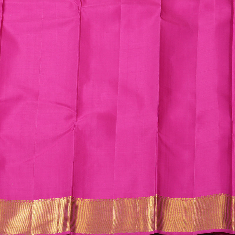 Hayagrivas Handloom Sandal Kanjivaram Silk Saree with Pink Border KBF128D10-1