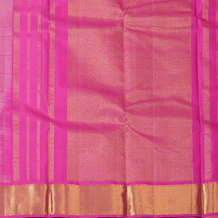 Hayagrivas Handloom Sandal Kanjivaram Silk Saree with Pink Border KBF128D10-1