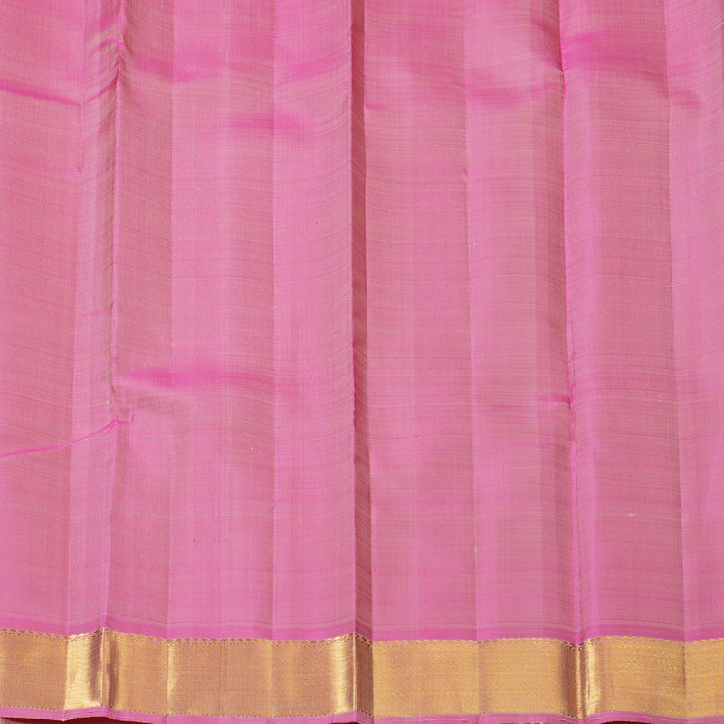 Hayagrivas Handloom Sandal Kanjivaram Silk Saree with Lotus Pink Border KBF128D2-2