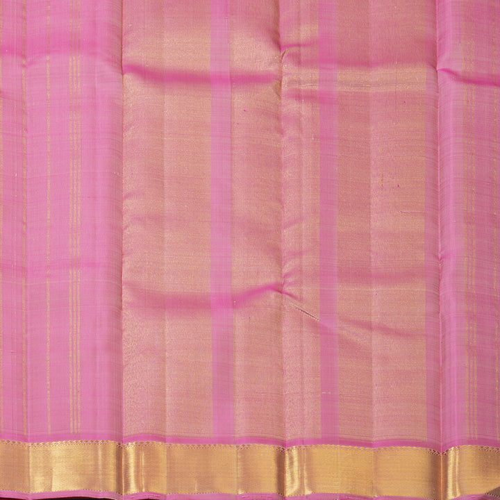 Hayagrivas Handloom Sandal Kanjivaram Silk Saree with Lotus Pink Border KBF128D2-2