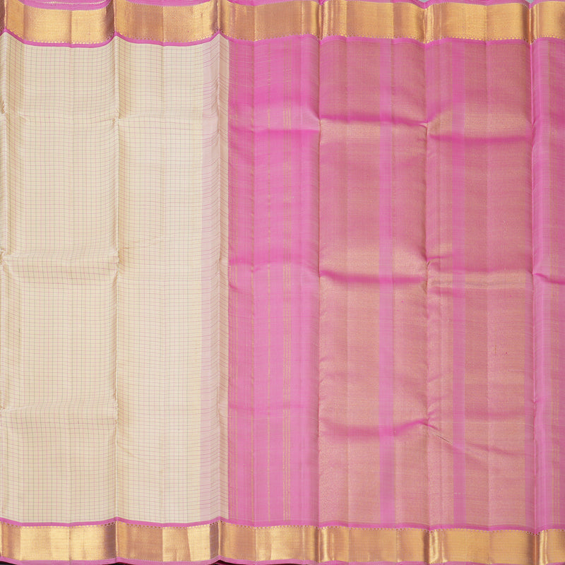 Hayagrivas Handloom Sandal Kanjivaram Silk Saree with Lotus Pink Border KBF128D2-2