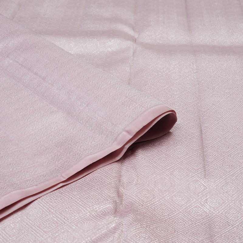 Hayagrivas Handloom Black & Pastel Pink Kanjivaram Silk Saree KBF128D22-1