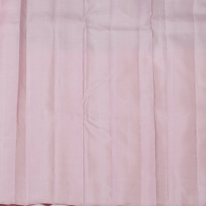 Hayagrivas Handloom Black & Pastel Pink Kanjivaram Silk Saree KBF128D22-1
