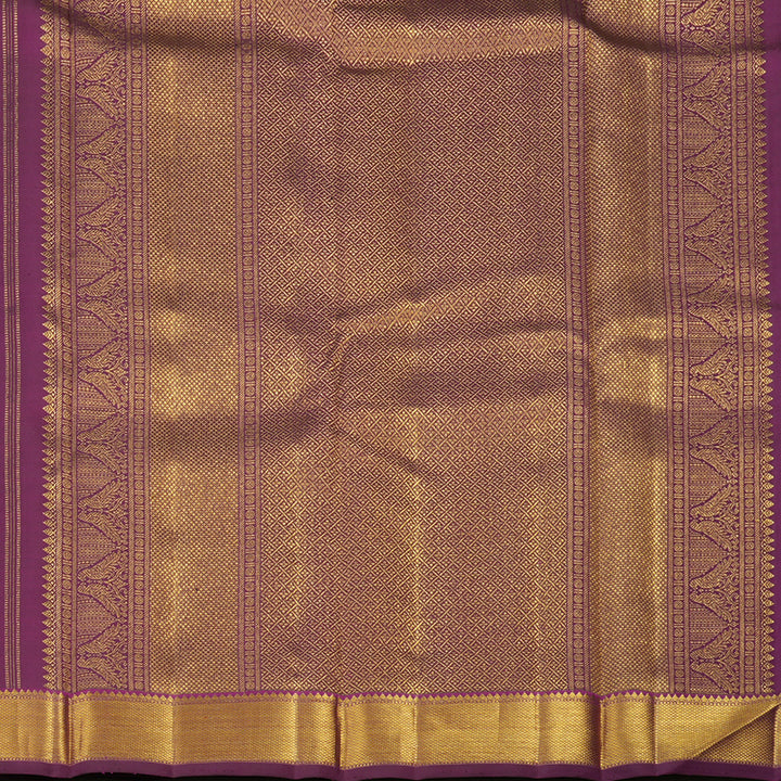 Hayagrivas Handloom Vadamalli Purple Kanjivaram Silk Saree KBF128D27-1