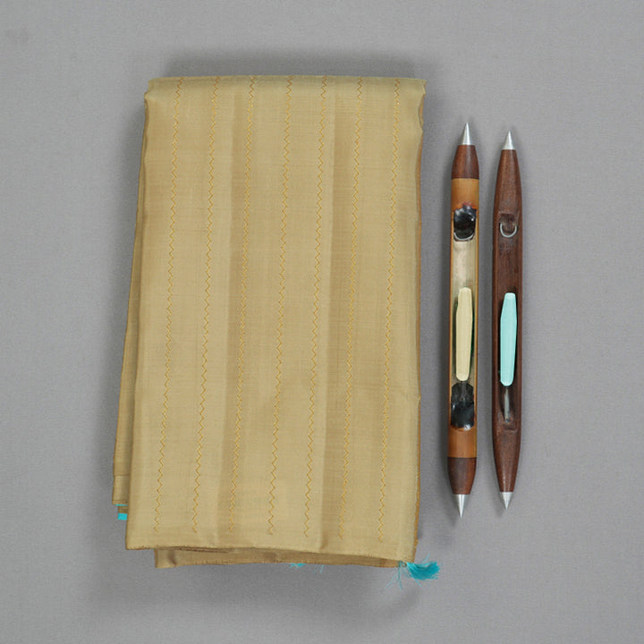 Hayagrivas Handloom Beige Kanjivaram Silk Saree KBF128D31-2