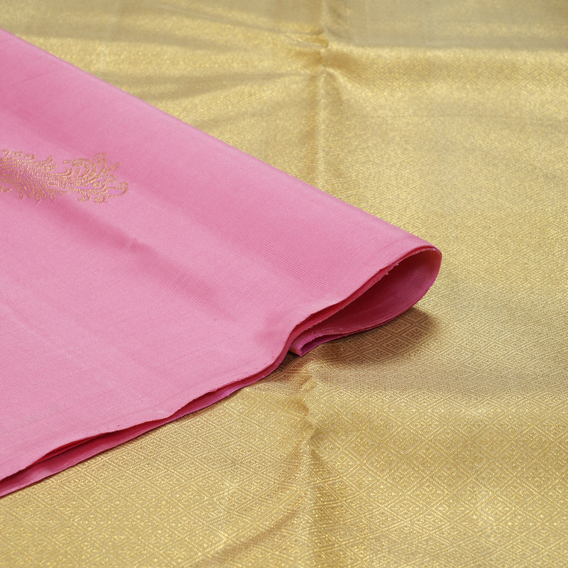 Hayagrivas Handloom Baby Pink Kanjivaram Silk Saree KBF128D42-1